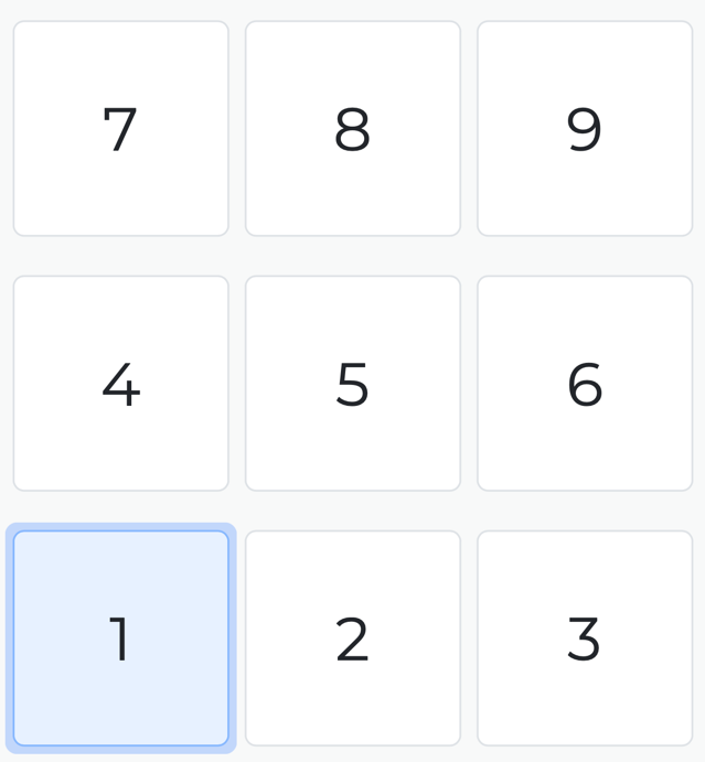 Number Buttons